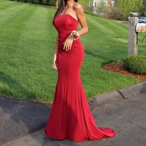 WINE RED PROM DRESS CHEAP